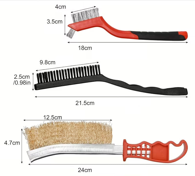 9-teiliges Drahtbürsten-Set – robust, langlebig und vielseitig einsetzbar