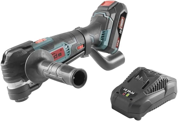 Akku Multiwerkzeug. Multifunktionswerkzeug inklusive Li-Ionen-Akku und Ladegerät.