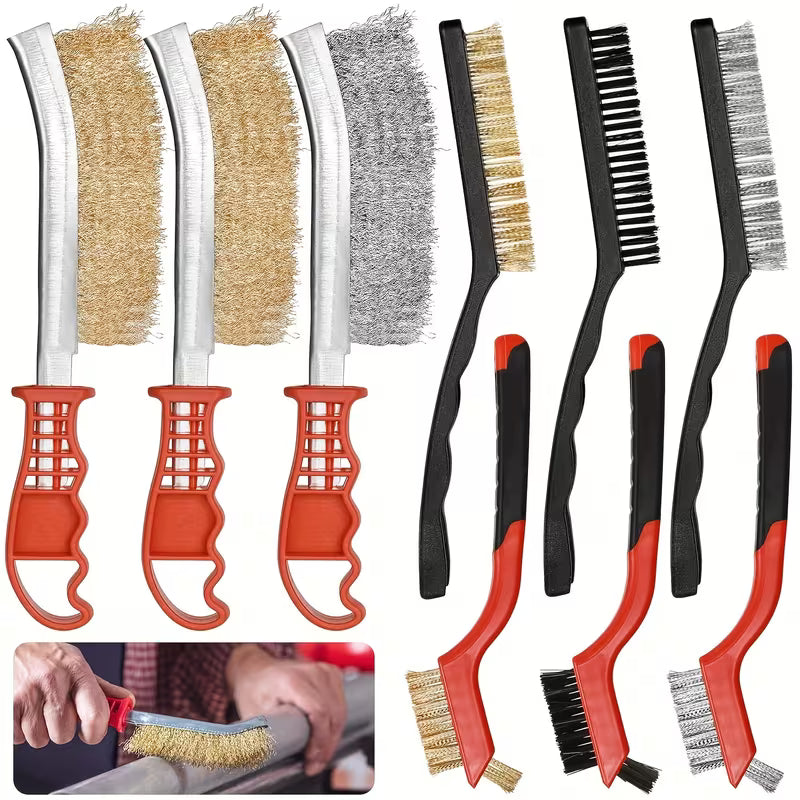 9-teiliges Drahtbürsten-Set – robust, langlebig und vielseitig einsetzbar