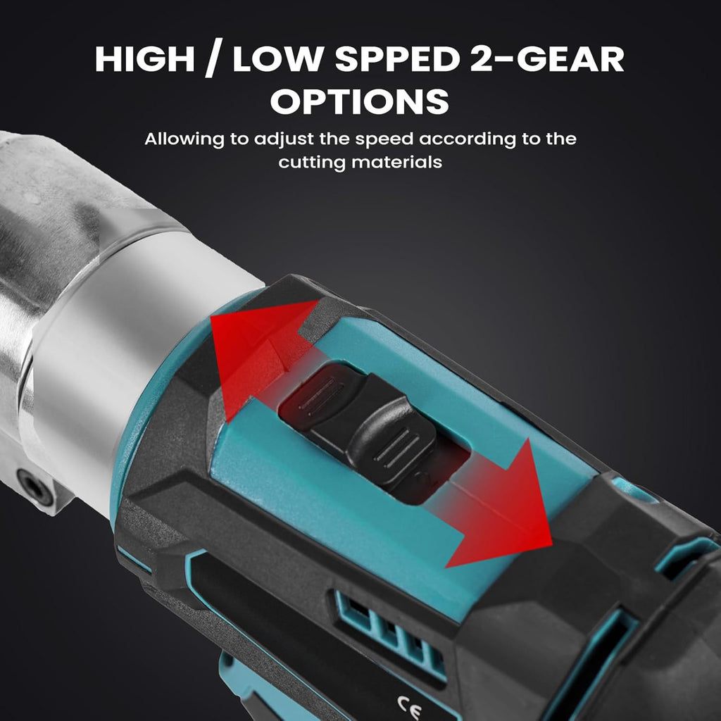 Akku-Blechschere Akkuschere, elektrische Blechschneider. Der Metallschneider! Inkl. 2x Akkus