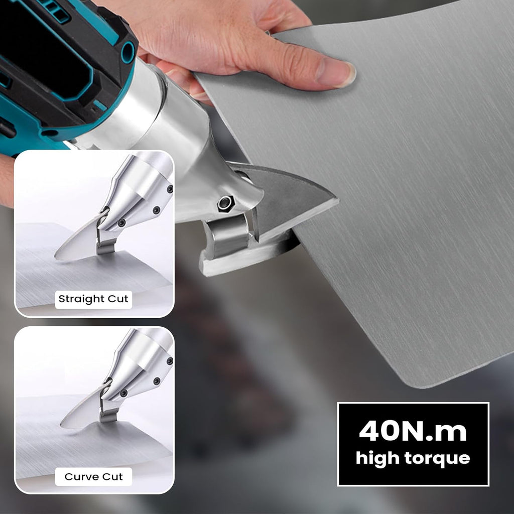 Akku-Blechschere Akkuschere, elektrische Blechschneider. Der Metallschneider! Inkl. 2x Akkus
