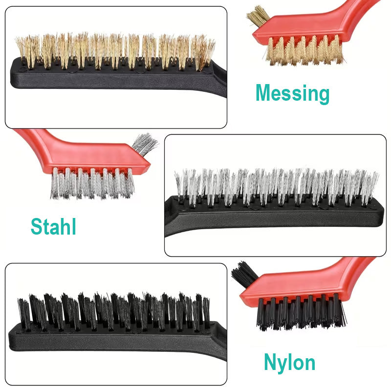 9-teiliges Drahtbürsten-Set – robust, langlebig und vielseitig einsetzbar