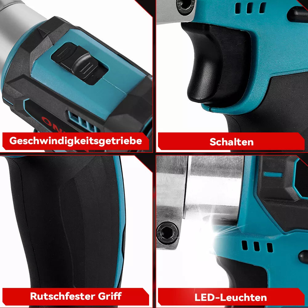 Akku-Blechschere Akkuschere, elektrische Blechschneider. Der Metallschneider! Inkl. 2x Akkus