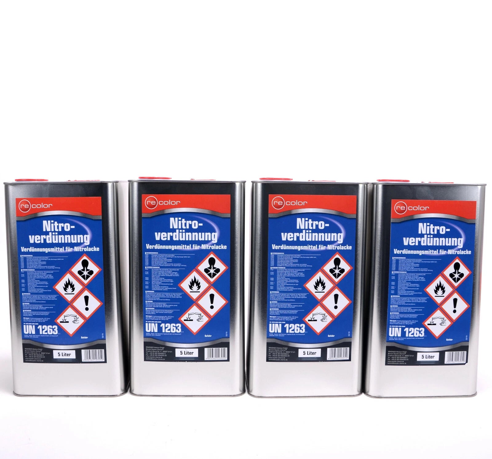 Nitroverdünnung 5 Liter Waschverdünnung für Lacke auf Schildern, Stromkästen usw. Nitrolack Kunstharzlack